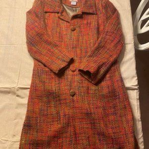 A Gorgous Vintage April Cornell Jacket Size Med / Missing a button / Msrp  400